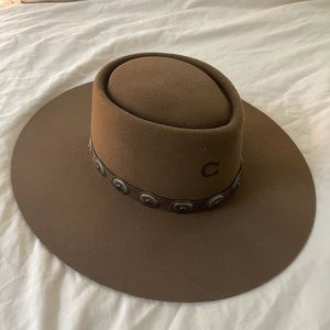 Custom Charlie Horse Brown Felt Hat